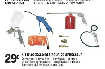 E.Leclerc Brico Kit d'accessoires pour compresseur offre
