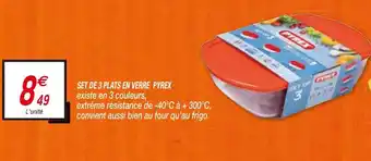 Netto Set de 3 Plats en Verre Pyrex offre