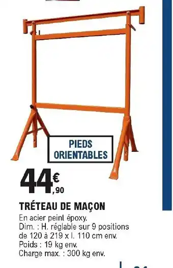 Tréteau de maçon