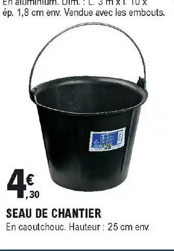 E.Leclerc Brico Seau de chantier offre
