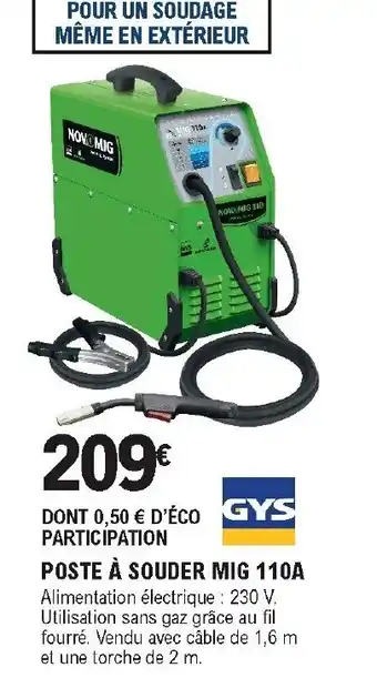 E.Leclerc Brico Poste à souder mig 100A offre