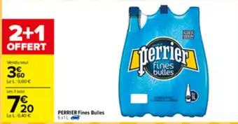 Carrefour Perrier Fines Bulles offre