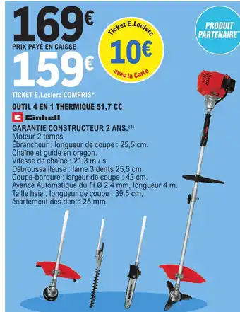 E.Leclerc Outil 4 En 1 Thermique offre