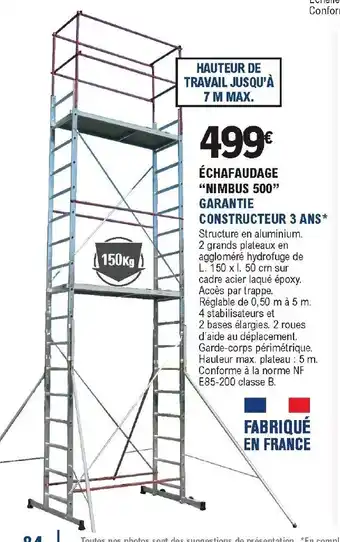 E.Leclerc Brico Échafaudage offre