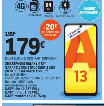 E.Leclerc Smartphone Galaxy A13 offre