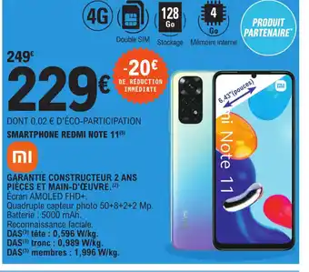 E.Leclerc Smartphone Redmi Note 11 offre