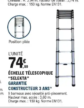 Échelle télescopique