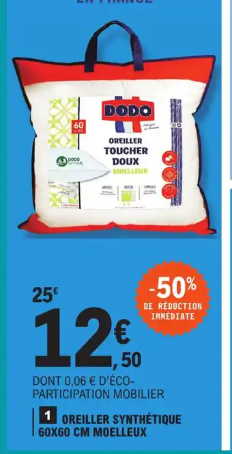E.Leclerc Oreiller Synthétique offre