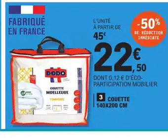 E.Leclerc Couette offre