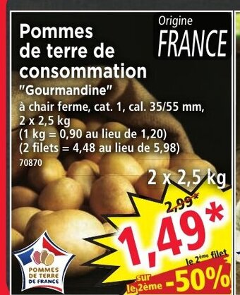 Norma Pommes de Terre de Consommation offre