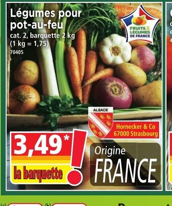 Norma Légumes Pour Pot au Feu offre