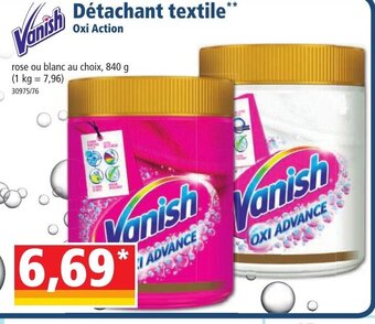 Norma Vanish Détachant Textile offre