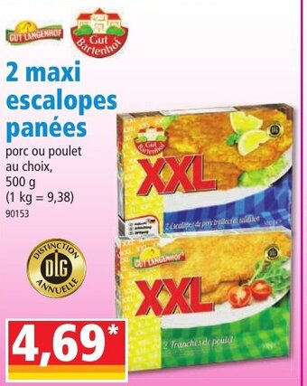 Norma 2 Maxi Escalopes Panées offre