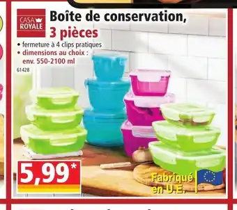 Norma Boite de Conservation offre