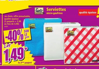Norma Serviettes offre