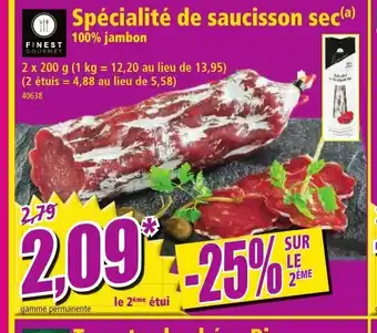 Norma Spécialité de Saucisson Sec offre