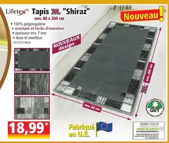 Norma Tapis Shiraz offre