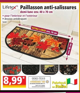 Norma Paillasson Anti-Salissures offre