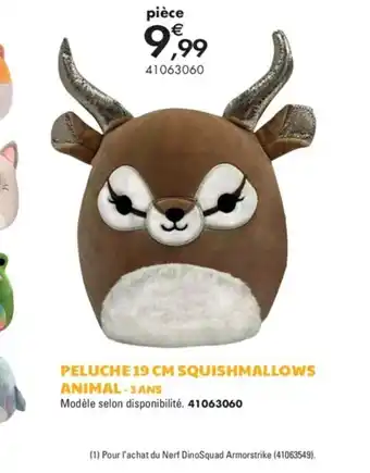 JouéClub Peluche 19cm Squishmallows Animal offre