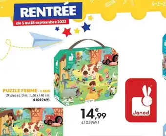 JouéClub Puzzle Ferme offre
