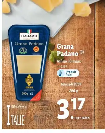 Lidl Grana Padano offre
