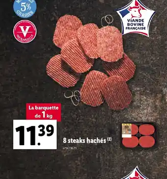 Lidl 8 Steaks Hachés offre