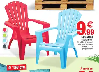 Bazarland Le fauteuil "dolomiti" offre
