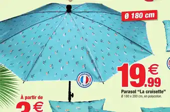 Bazarland Parasol "la croisette" offre