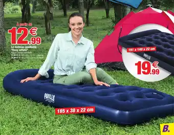 Bazarland Le matelas gonflable "easy inflate" offre