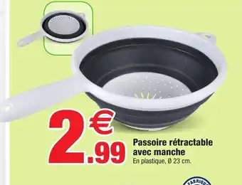 Bazarland Passoire rétractable avec manche offre
