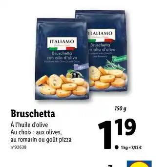 Lidl Bruschetta offre