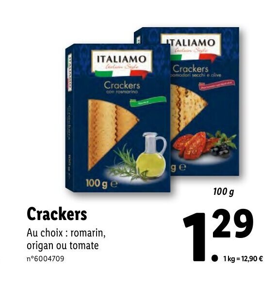 Promo Crackers chez Lidl