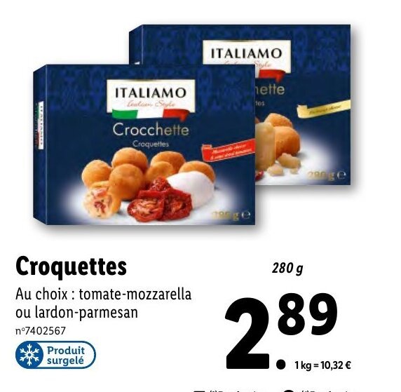 Promo Croquettes chez Lidl