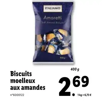 Lidl Biscuits Moelleux Aux amandes offre