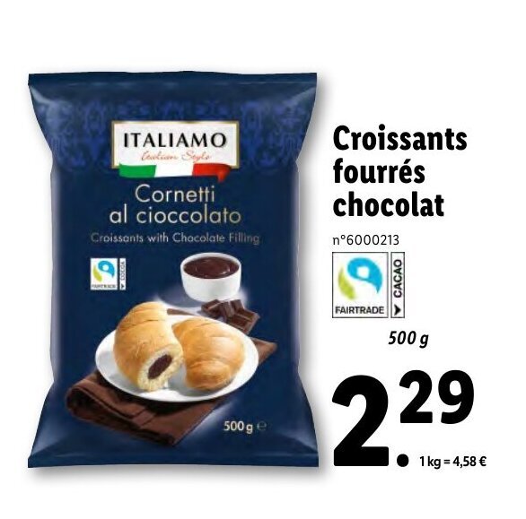 Chocolate Croissant Lidl Kcal at William Sherrer blog