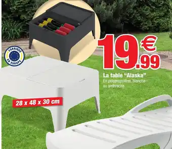 Bazarland La table "alaska" offre