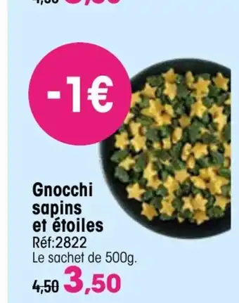 Gnocchi sapins et étoiles