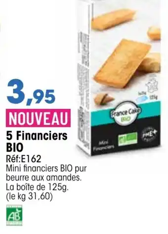 Croque Gel 5 Financiers bio offre