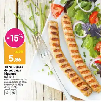 Croque Gel 10 Saucisses de veau aux légumes offre