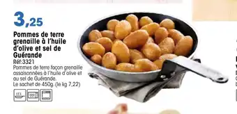 Croque Gel Pommes de terre grenaille à l'huile offre