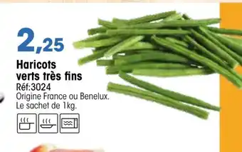 Croque Gel Haricots verts très fins offre