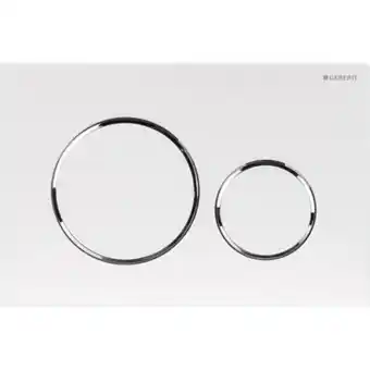 Plaque de déclenchement double touche wc duofix sigma 20 blanc/chromé - geberit - 115.882.kj.1