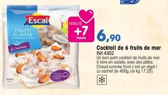 Croque Gel Cocktail de 6 fruits de mer offre