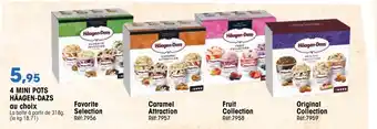Croque Gel 4 Mini pots häagen-dazs au choix offre
