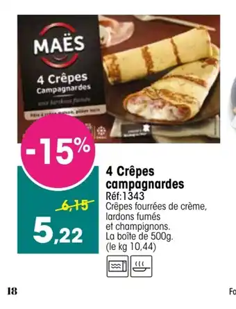 Croque Gel 4 Crêpes campagnardes offre