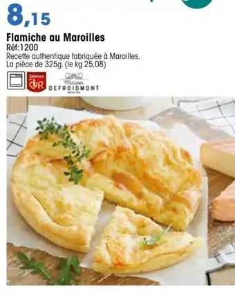 Croque Gel Flamiche au maroilles offre