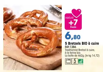 Croque Gel 5 Bretzels bio à cuire offre