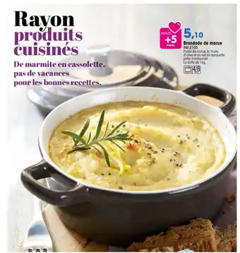 Croque Gel Brandade de morue offre