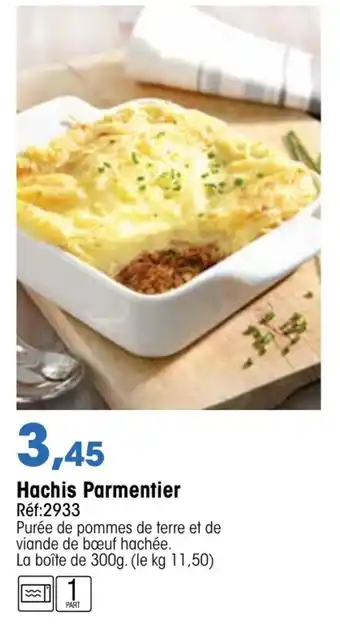 Croque Gel Hachis parmentier offre