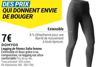 Decathlon legging de fitness salto femme